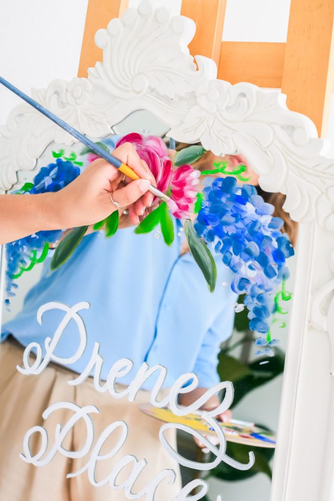 Sanda Letter_Engraver & Calligrapher in Switzerland_WELCOME SIGN_mirror