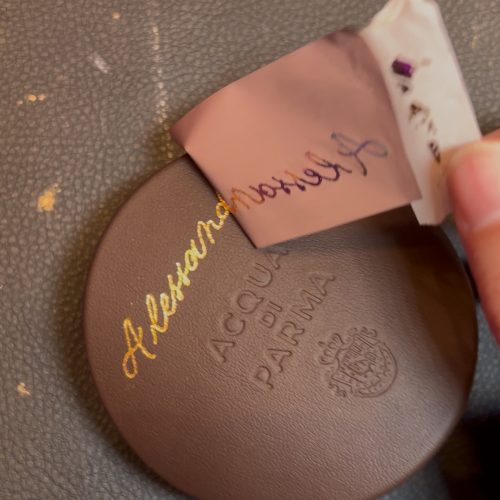 Sanda Letter - calligraphy and engraving in Switzerland , hot foil